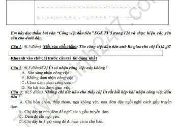 Bộ đề thi tiếng việt lớp 5 cuối học kì 2 mới nhất 2023