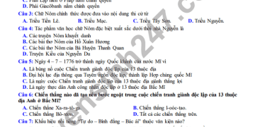 Bộ đề thi lịch sử lớp 10 cuối học kì 2 mới nhất 2023