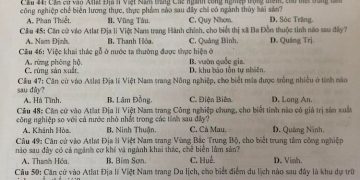 Đề thi khảo sát chất lượng Lớp 12 môn Địa Lý TP Hải Phòng 2023