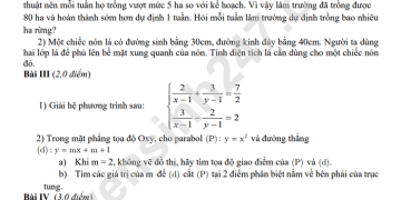 Bộ đề thi học kì 2 toán 9 năm học 2022 2203 mới nhất