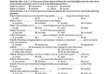 Đề thi kscl môn tiếng Anh lớp 12 tỉnh Dak Nông 2023