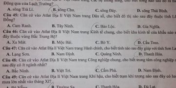 Đề thi thử môn địa lý thpt quốc gia 2023 tỉnh Sơn La lần thứ 1