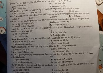 đề thi thử môn gdcd thpt quốc gia 2023 hà nội