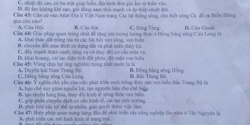 Đề thi thử tốt nghiệp địa lý 2023 THPT Đông Hưng Hà lần 2