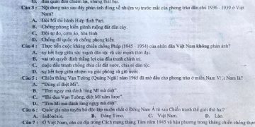 Đề thi tốt nghiệp môn sử 2023 THPT Đông Hưng Hà Lần thứ 2