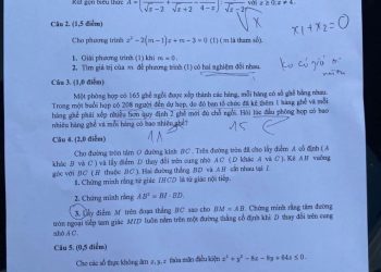 Đề thi tuyển sinh lớp 10 môn toán Bắc Ninh 2023
