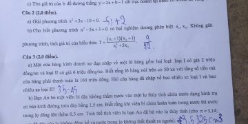 Đề thi tuyển sinh lớp 10 môn toán Nghệ An 2023