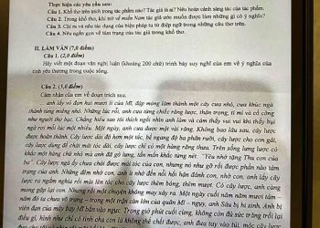 Đề thi tuyển sinh vào lớp 10 môn văn Bắc Ninh 2023