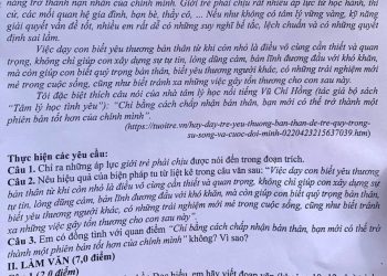 Đề thi vào lớp 10 môn văn tỉnh Phú Thọ 2023