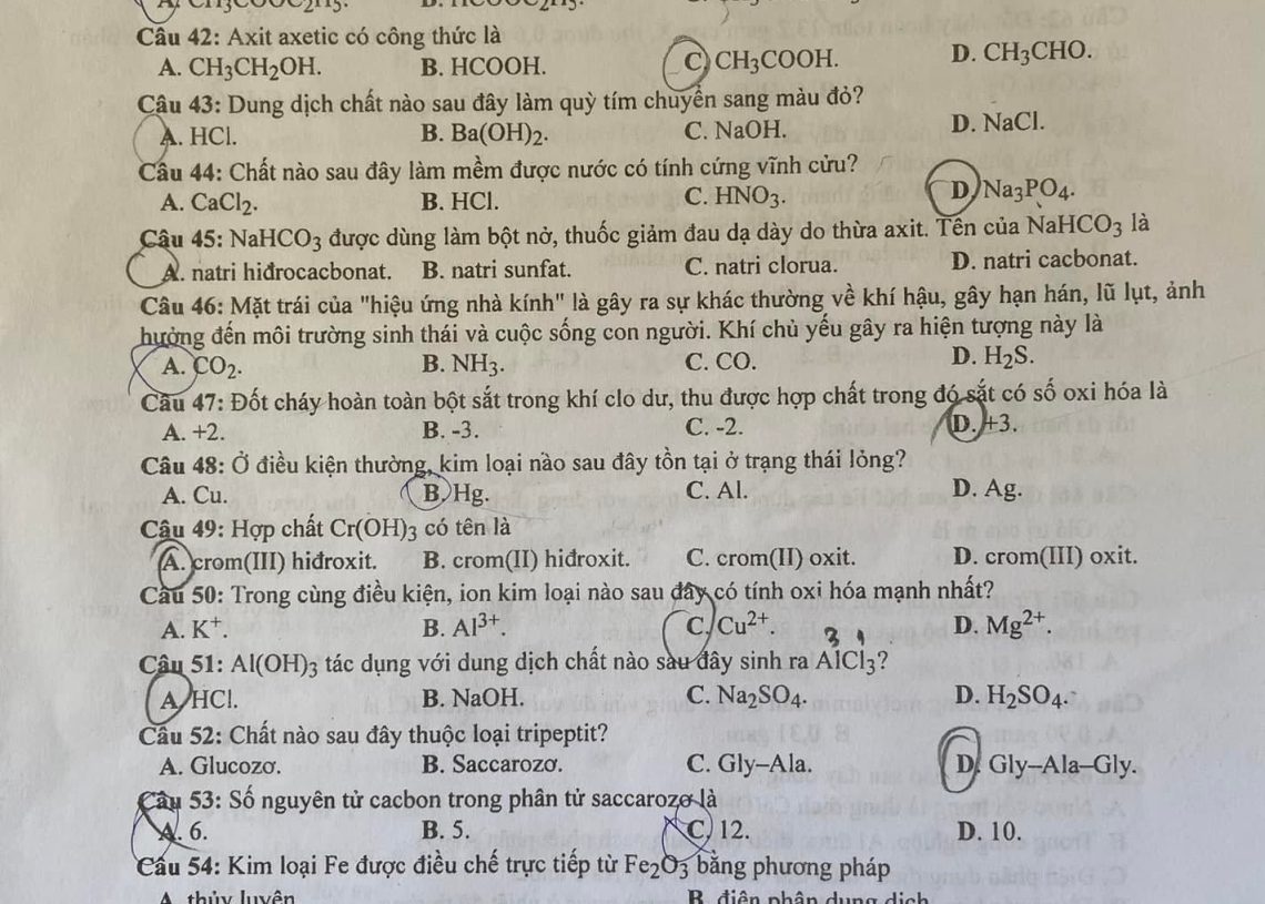 Đề thi lịch sử thpt quốc gia 2023 có đáp án và file pdf