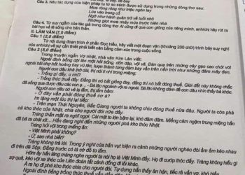 Đề thi văn thpt quốc gia 2023