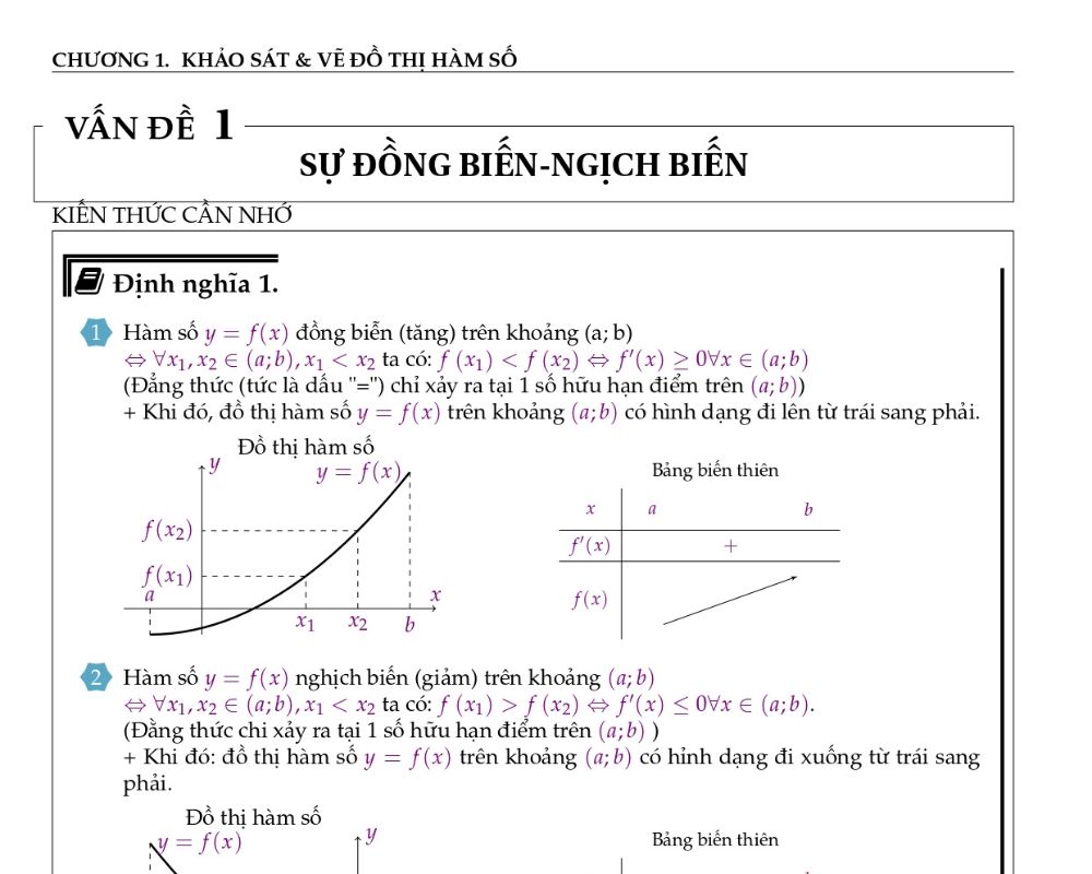 các dạng bài tập toán lớp 12 pdf