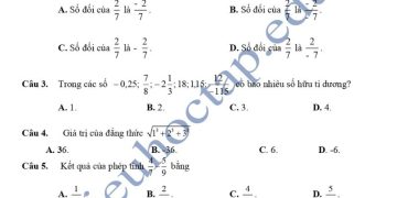 Đề thi giữa HK1 môn toán lớp 7 THCS Giao Nhân 2023 có đáp án