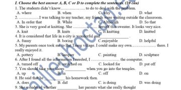 Đề thi tiếng anh lớp 9 giữa HK1 THCS Giao Phong 2023 1