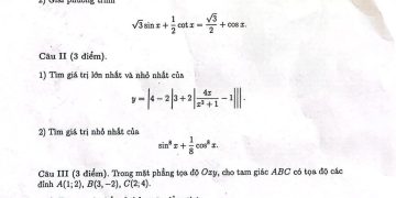 Đề thi toán cuối HK1 lớp 10 THPT chuyên KHTN Hà Nội 2023