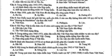 Đề thi thử tốt nghiệp môn lịch sử tỉnh Hà Tĩnh 2024 lần 2