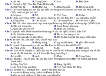 đề thi thử lịch sử thptqg tỉnh Quảng Bình 2024 có đáp án