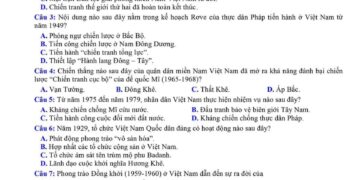 Đề thi thử lịch sử THPTQG 2024 tỉnh Bắc Giang lần 2