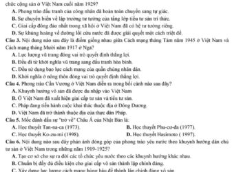 Đề thi thử lịch sử THPTQG chuyên đại học Vinh 2024 lần 2 