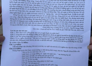 Đáp án đề thi văn thpt quốc gia 2024