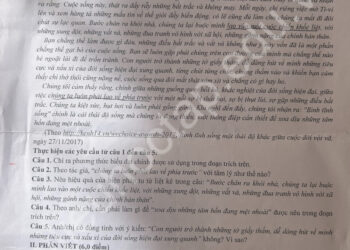 Đề thi KSCL Hè lớp 12 môn Văn 2024 THPT Hưng Nhân