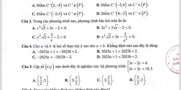 Đề minh hoạ vào lớp 10 môn toán TP Hải Phòng 2025