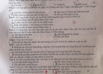 Đề thi KSCL Kỳ hè môn lịch sử lớp 12 THPT Hưng Nhân 2024