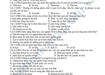 Đề thi giữa HK1 lịch sử lớp 10 THPT Ngô Quyền 2024