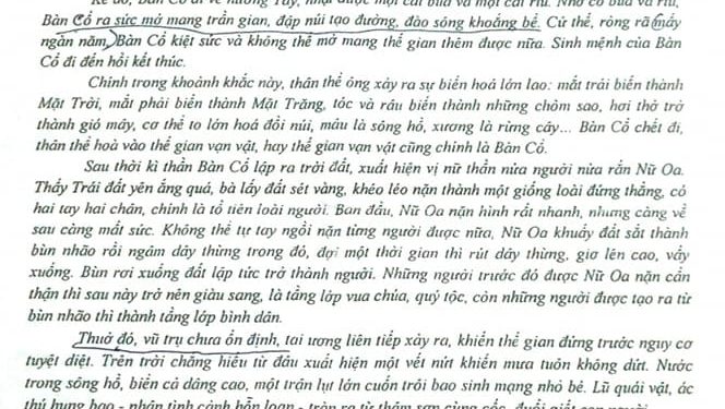 Bộ đề thi văn giữa kì 1 lớp 10 có đáp án mới nhất 2024