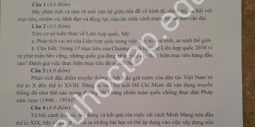 Đề thi HSG môn Lịch sử lớp 12 cấp TP Hà Nội 2024 2025
