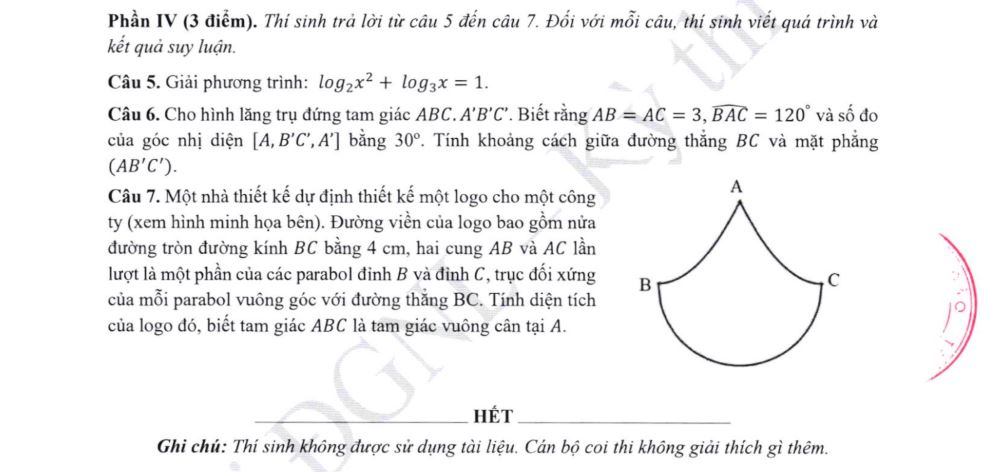 Đề thi đánh giá năng lực Đại học Sư Phạm Hà Nội 2025 môn toán