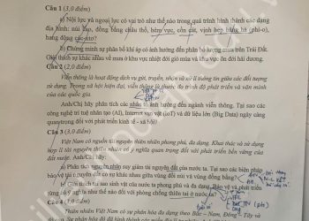 Đề thi học sinh giỏi địa lý cấp quốc gia 2025