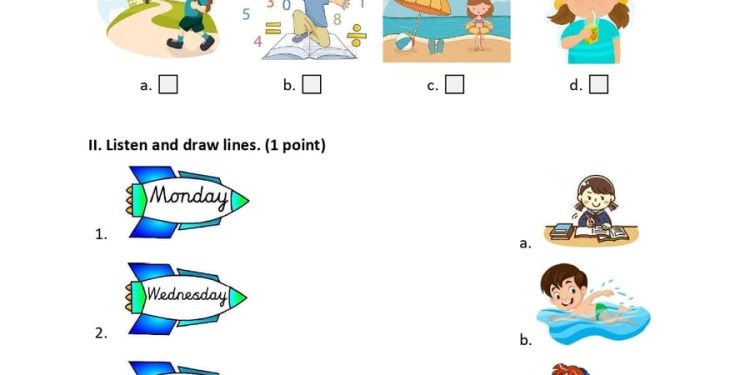 Bộ đề thi tiếng anh lớp 4 học kì 1 sách Global Success 8 đề