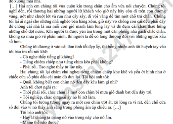 Đề thi văn cuối HK1 lớp 7 THCS NGuyễn Du 2023