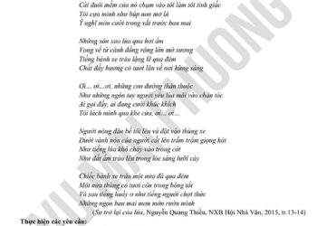 Đề thi văn cuối HK1 lớp 12 tỉnh Nam Định 2024 có đáp án