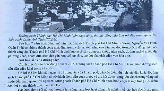 Đề thi văn cuối HK1 lớp 10 THPT Nguyễn Thượng Hiền 2024
