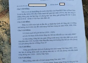 Đề thi hsg lịch sử lớp 9 cấp tỉnh Vĩnh Phúc 2025