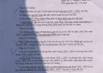 Đề thi hsg lịch sử lớp 9 cấp thành phố Hà Nội 2025