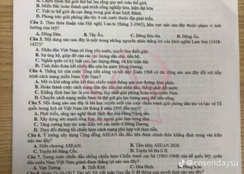 Đề thi KSCL môn lịch sử lớp 12 tỉnh Vĩnh Phúc 2025 lần 1