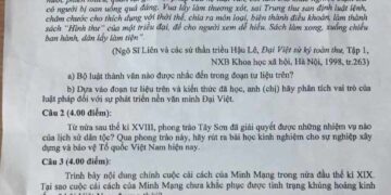 Đề thi hsg lịch sử lớp 12 cấp tỉnh Khánh Hoà 2025