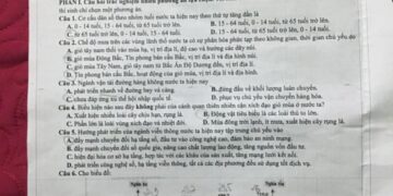 Đề thi KSCL môn địa lý tỉnh Ninh Bình 2025 lần 2 có đáp án