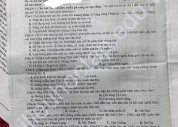 Đề thi KSCL môn lịch sử lớp 12 tỉnh Ninh Bình 2025 lần 2