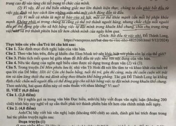 Đề thi KSCL môn văn lớp 12 tỉnh Ninh Bình 2025 lần 2