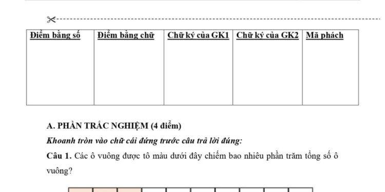 5 Đề thi giữa kì 2 Toán 5 Kết nối tri thức có đáp án