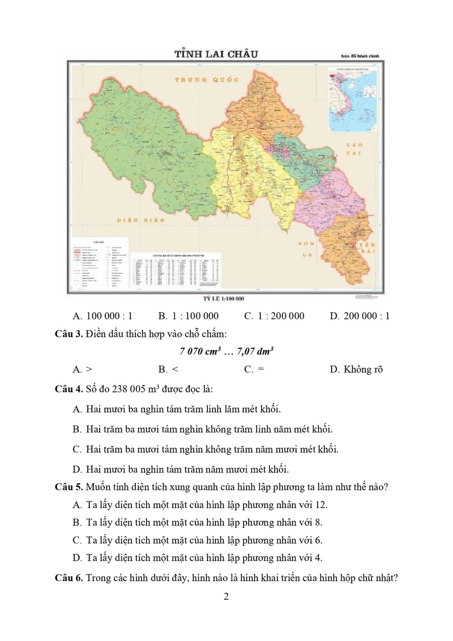 5 Đề thi giữa kì 2 Toán 5 Kết nối tri thức có đáp án 2