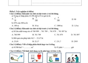 Đề thi toán cuối HK2 lớp 5 trường TH Trường Xuân 1 2025