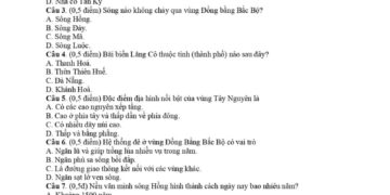 5 đề ôn thi lịch sử và địa lý lớp 4 học kì 2 có đáp án