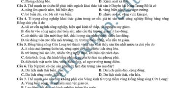 Đề thi thử tốt nghiệp môn địa lí tỉnh Nghệ An 2025 lần 1