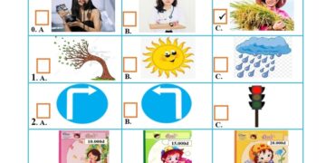 Đề thi tiếng Anh lớp 4 cuối HK2 đề 1 có đáp án và file nghe