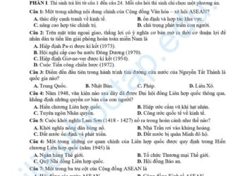 Đề thi thử lịch sử thpt quốc gia 2025 tỉnh Bình Phước lần 2